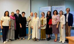 Тифлокомментарий к фото: Выпускники программы с авторами российской концепции тифлокомментирования С.Н. и О.П. Ваньшиными и тифлокомментатором высшей категории М.А. Щербаковой